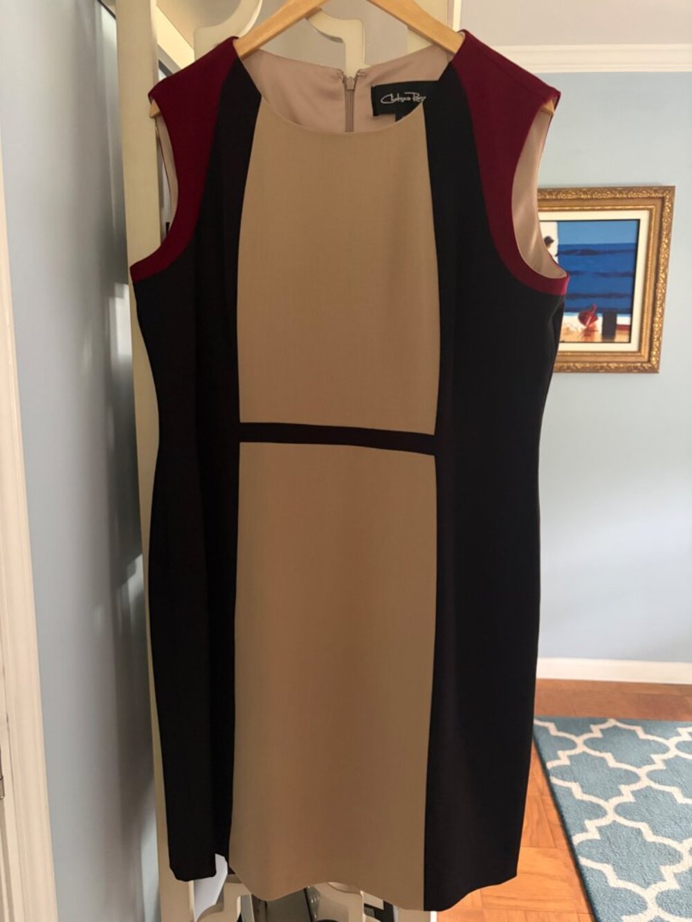 Chelsea Rose Colorblock Sheath Dress